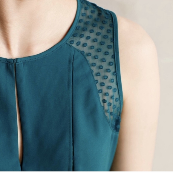 Anthropologie Maeve lace panel tank top size 8 EUC - Picture 4 of 8